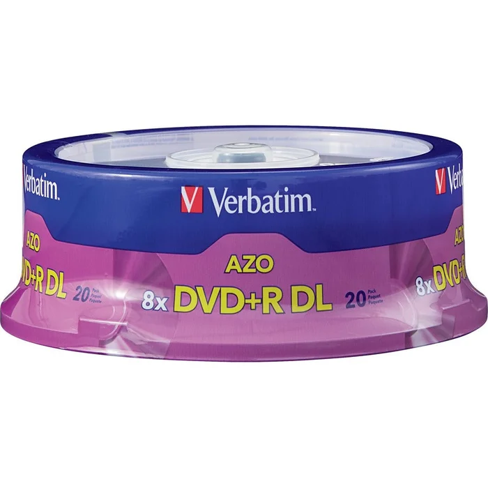 Verbatim Dvd+R Dl 8.5Gb 8X With Branded Surface – 20Pk Spindle