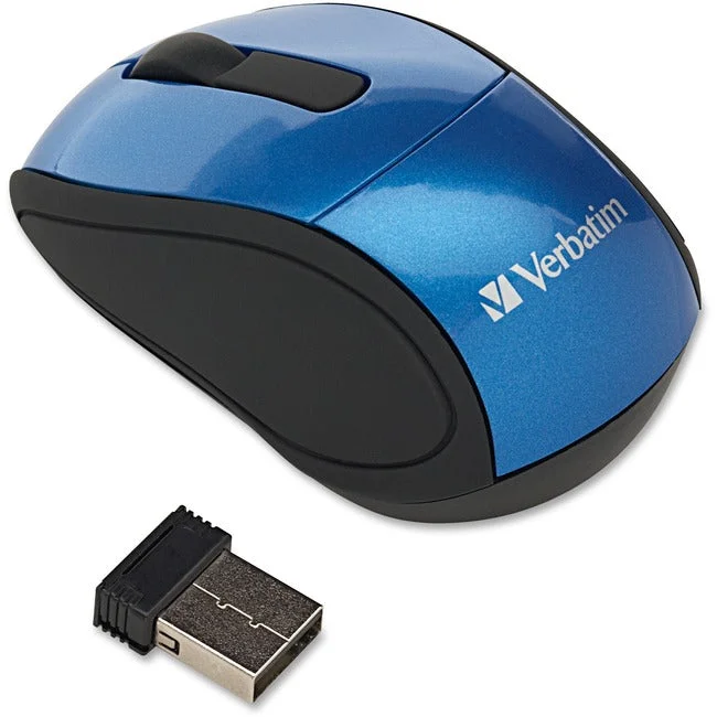 Verbatim Wireless Mini Travel Optical Mouse – Blue