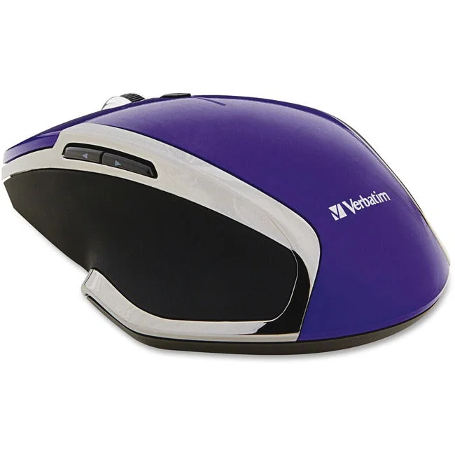 Verbatim Wireless Notebook 6-Button Deluxe Blue Led Mouse – Purple