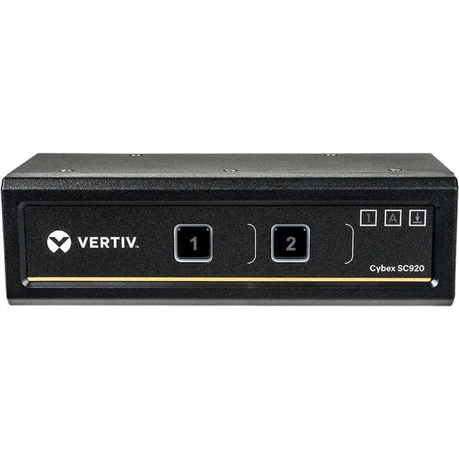 Vertiv Cybex SC900 Secure Desktop KVM Switch |2 Port Dual-Head | DVI-I |TAA SC920-001