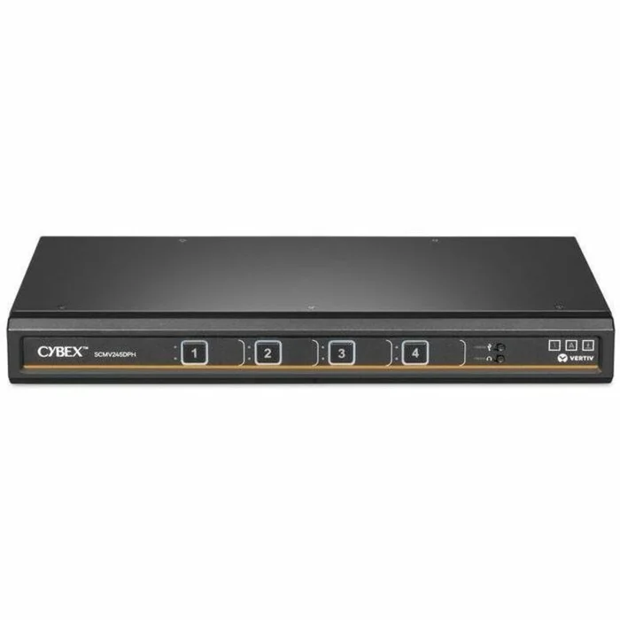 Vertiv Cybex Secure MultiViewer KVM Switch | 4 port | NIAP Approved | Dual AC
