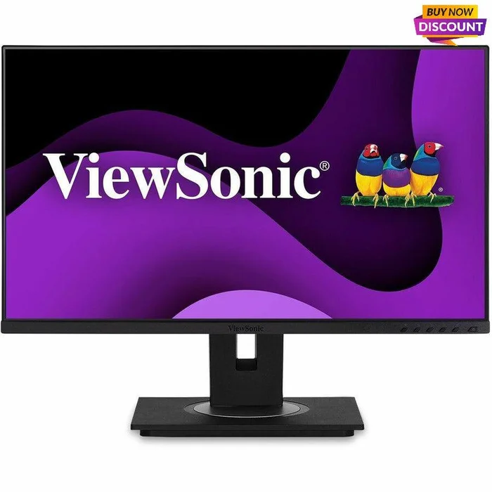 ViewSonic VG245 24 Inch IPS 1080p Monitor Designed for Surface with advanced ergonomics, 60W USB C, HDMI and DisplayPort inputs for Home and Office
