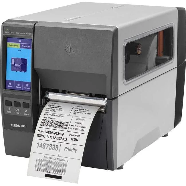 Zebra Zt231 Direct Thermal Printer – Monochrome – Label Print – Ethernet – Usb – Yes – Serial – Bluetooth – Us Zt23143-D01000Fz